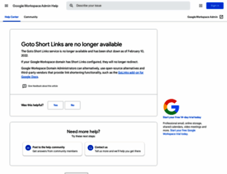 shortlinks.cofares.net screenshot