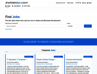shortlistedjobs.com screenshot
