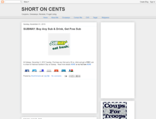 shortoncents.blogspot.com screenshot