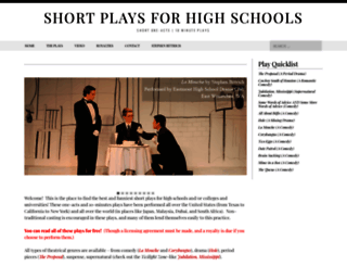 shortplaysforhighschools.com screenshot