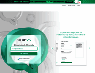 shortysms.com screenshot