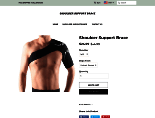 shoulder-support-shop.myshopify.com screenshot