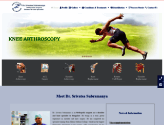 shoulderkneesurgery.com screenshot