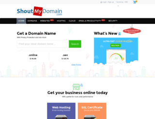 shoutmydomain.com screenshot