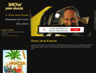 show-jana-krause.cz screenshot