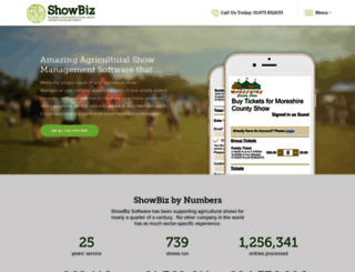 showbiz-software.co.uk screenshot