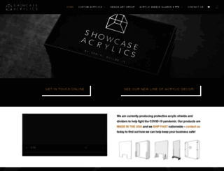 showcaseacrylics.com screenshot