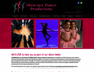 showcasedanceproductions.com screenshot