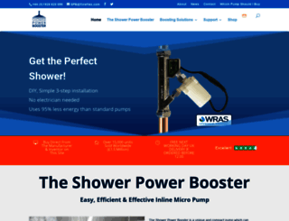 showerpowerbooster.co.uk screenshot