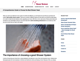 showerreviewer.com screenshot