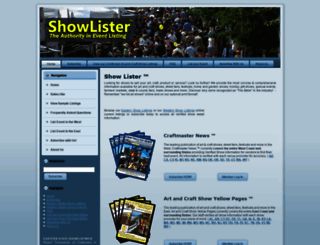 showlister.com screenshot