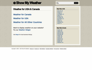showmyweather.com screenshot