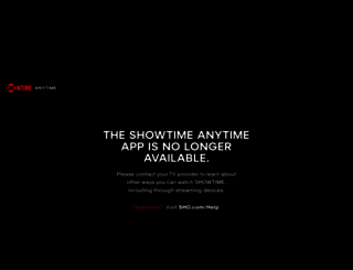 showtimeanytime.com screenshot