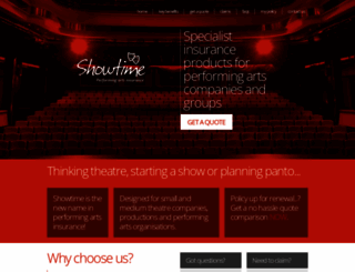 showtimeinsurance.co.uk screenshot