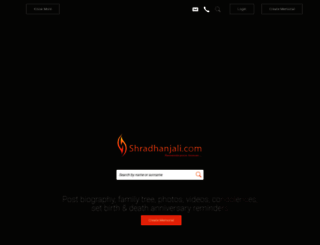 shradhanjali.com screenshot