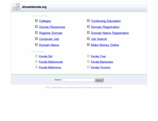 shreadskerala.org screenshot