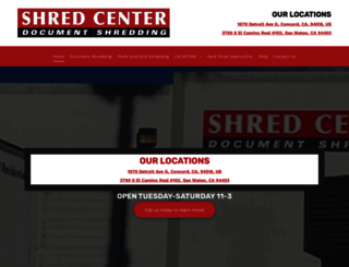 shredcenter.com screenshot