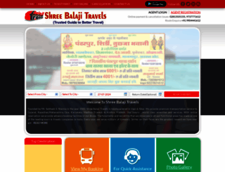 shreebalajibus.in screenshot
