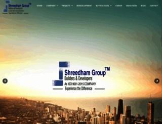 shreedhamgroup.com screenshot