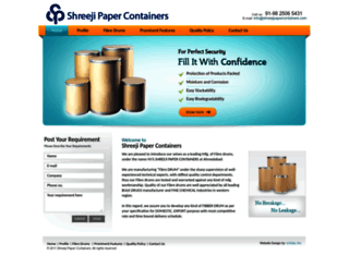 shreejipapercontainers.com screenshot