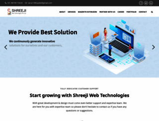 shreejiwebtech.com screenshot