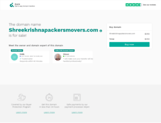 shreekrishnapackersmovers.com screenshot