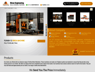 shreemachines.net screenshot
