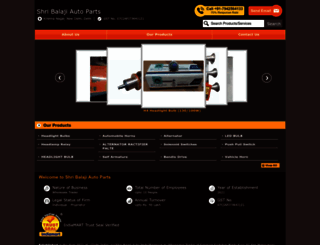 shribalajiautoparts.com screenshot