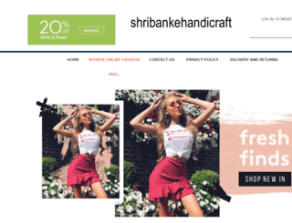 shribankehandicraft.com screenshot