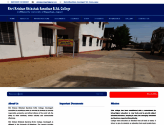 shrikrishanttcollege.com screenshot
