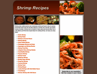 shrimprecipes.org screenshot