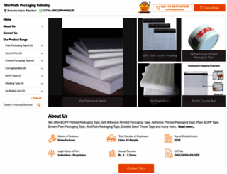 shrinathpackaging.in screenshot