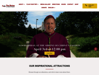 shrineofchristspassion.org screenshot