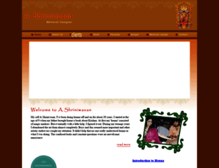 shriniwasanmehendi.com screenshot