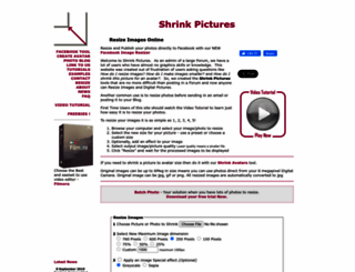 shrinkpictures.com screenshot