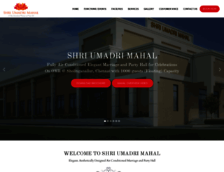 shriumadrimahal.com screenshot