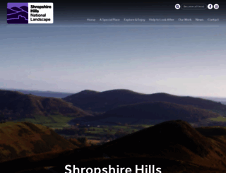 shropshirehillsaonb.co.uk screenshot