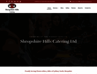 shropshirehillscatering.co.uk screenshot