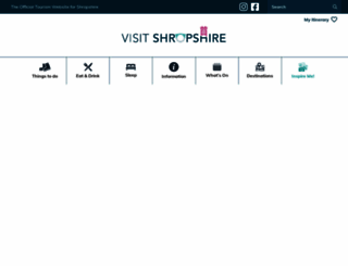 shropshiretourism.co.uk screenshot