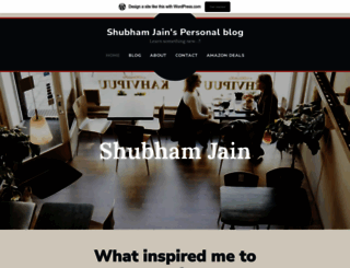 shubhamjain139.wordpress.com screenshot