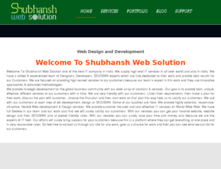 shubhanshwebs.com screenshot
