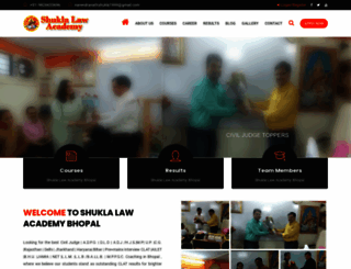 shuklalawacademy.com screenshot