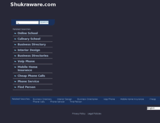 shukraware.com screenshot
