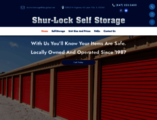 shur-lockselfstorageil.com screenshot