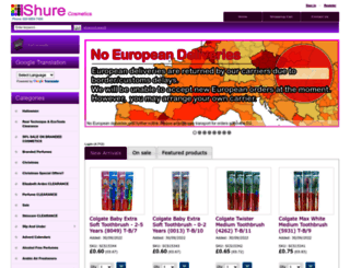 shure-cosmetics.co.uk screenshot