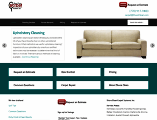 shureclean.com screenshot