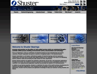 shusterbearings.com screenshot