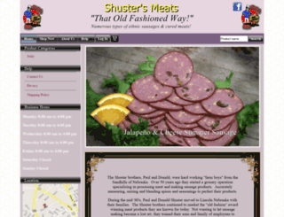 shustersmeats.com screenshot