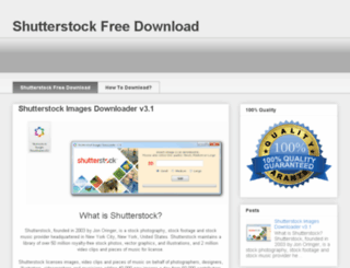 shutterstockdownloader.blogspot.com screenshot