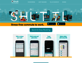 shuttl.com screenshot